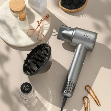 ΙΖΖΥ Σεσουάρ Style Pro BLDC 1600W με Ιονική Τεχνολογία, Digital Οθόνη & Φυσούνα IZ-7215