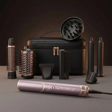IZZY AIRFLEX Limited Edition Multi Styler 9 σε 1 Πολυσυσκευή Μαλλιών 1500W με Μοτέρ BLDC 110.000 RPM, 8 Εξαρτήματα, Τεχνολογία COANDA, Flex Λαβή & Κρύο Αέρα IZ-7221