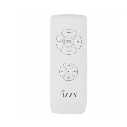 Izzy IZ-9032 Ανεμιστήρας Οροφής 132cm με DC Μοτέρ, LED Φωτισμό, Τηλεχειριστήριο & Διπλής Όψης Πτέρυγα Λευκό/Καφέ