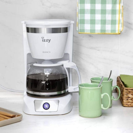 Izzy Καφετιέρα Φίλτρου 950W Άσπρο Bianca C108S