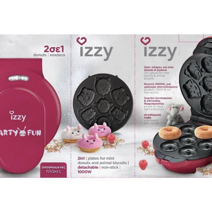 Izzy Donut Machine 1000W 2-in-1 Party Fun Donuts