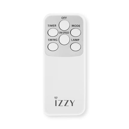 IZZY Ανεμιστήρας Ορθοστάτης 70W 40cm με Ρυθμιζόμενο Ύψος, 3 Λειτουργίες, Χρονοδιακόπτη και Τηλεχειριστήριο IZ-9042 Λευκό