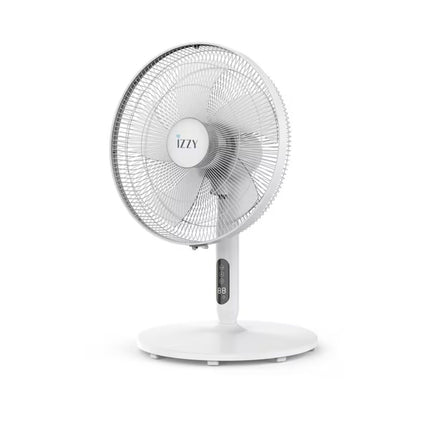 IZZY Ανεμιστήρας 3σε1 70W 40cm με 3 Επίπεδα Ύψους, Χρονοδιακόπτη, Λειτουργία Περιστροφής και Τηλεχειριστήριο IZ-9007 Λευκό