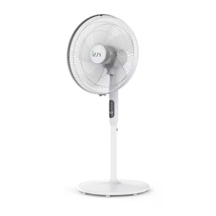 IZZY Ανεμιστήρας 3σε1 70W 40cm με 3 Επίπεδα Ύψους, Χρονοδιακόπτη, Λειτουργία Περιστροφής και Τηλεχειριστήριο IZ-9007 Λευκό