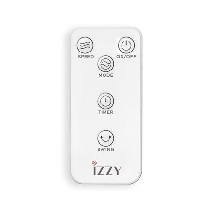 IZZY Ανεμιστήρας Πύργος 60W 107cm με 3 Λειτουργίες, Χρονοδιακόπτη και Τηλεχειριστήριο IZ-9028
