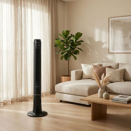 IZZY Ανεμιστήρας Πύργος 70W 120cm με 3 Ταχύτητες, Χρονοδιακόπτη και Τηλεχειριστήριο IZ-9035 Μαύρο