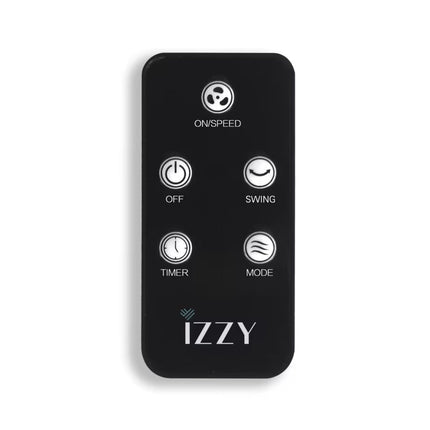 IZZY Ανεμιστήρας Πύργος 70W 120cm με 3 Ταχύτητες, Χρονοδιακόπτη και Τηλεχειριστήριο IZ-9035 Μαύρο