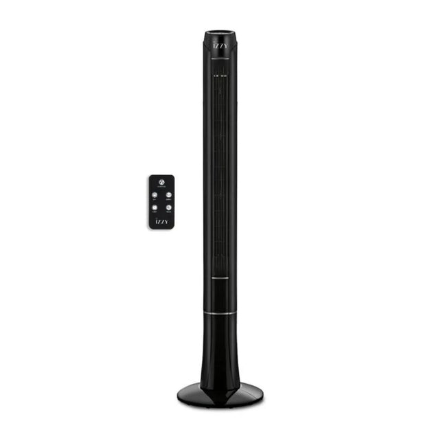 IZZY Ανεμιστήρας Πύργος 70W 120cm με 3 Ταχύτητες, Χρονοδιακόπτη και Τηλεχειριστήριο IZ-9035 Μαύρο