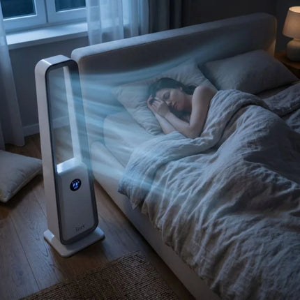 IZZY Ανεμιστήρας Πύργος Χωρίς Φτερά 80W 90cm με 3 Λειτουργίες, Χρονοδιακόπτη και Τηλεχειριστήριο IZ-9087 Λευκό