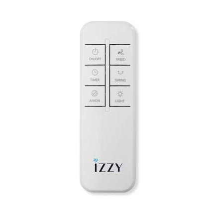 IZZY Ανεμιστήρας Πύργος Χωρίς Φτερά 60W 108cm με Χρονοδιακόπτη 3 Ταχύτητες και Τηλεχειριστήριο IZ-9046 Λευκό