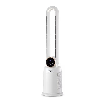 IZZY Ανεμιστήρας Πύργος Χωρίς Φτερά 60W 108cm με Χρονοδιακόπτη 3 Ταχύτητες και Τηλεχειριστήριο IZ-9046 Λευκό