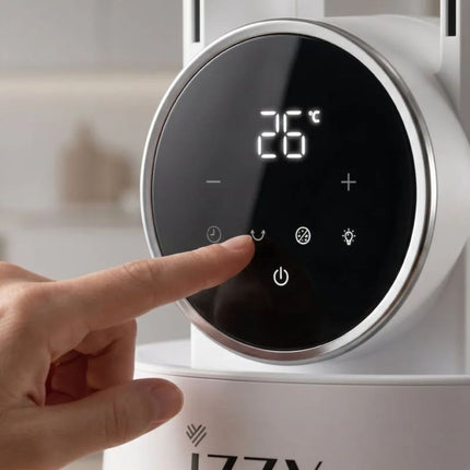 IZZY Ανεμιστήρας Πύργος Χωρίς Φτερά 60W 108cm με Χρονοδιακόπτη 3 Ταχύτητες και Τηλεχειριστήριο IZ-9046 Λευκό