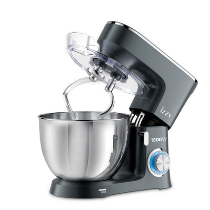 IZZY Κουζινομηχανή Chef Pro 1500W με Διπλούς Ζυμωτήρες & XL Κάδο