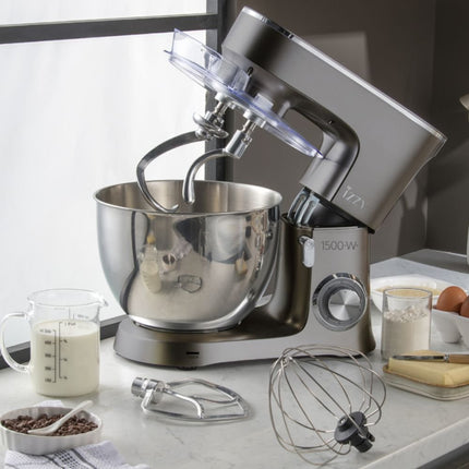 IZZY Κουζινομηχανή Chef Pro 1500W με Διπλούς Ζυμωτήρες & XL Κάδο