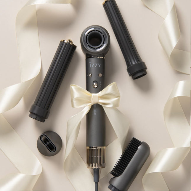 IZZY Multi Styler AIR PRO 5σε1 Επαγγελματικό Σεσουάρ & Styler Μαλλιών 1300W-max 1500W με Κινητήρα BLDC & Τεχνολογία COANDA IZ-7220