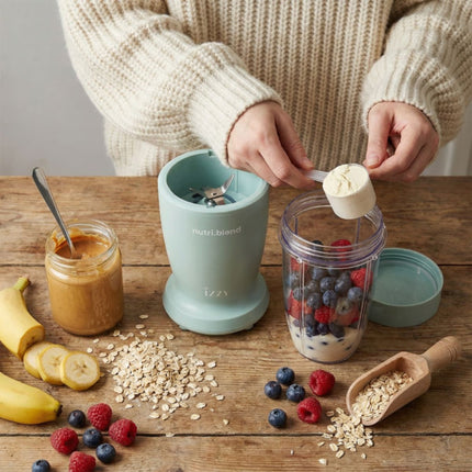 IZZY Nutriblend Μπλέντερ Smoothie 600W με 2 Δοχεία & Ανοξείδωτες Λεπίδες IZ-6503 Πράσινο