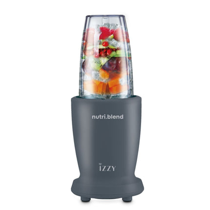 IZZY Nutriblend Μπλέντερ Smoothie 600W με 2 Δοχεία & Ανοξείδωτες Λεπίδες IZ-6503 Γκρι