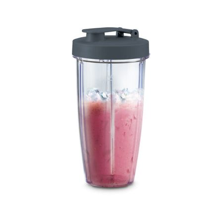 IZZY Nutriblend Μπλέντερ Smoothie 600W με 2 Δοχεία & Ανοξείδωτες Λεπίδες IZ-6503 Γκρι