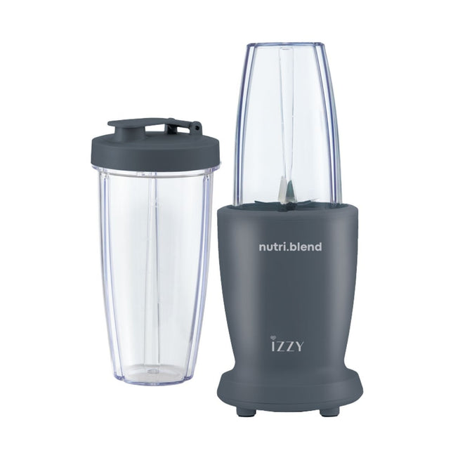 IZZY Nutriblend Μπλέντερ Smoothie 600W με 2 Δοχεία & Ανοξείδωτες Λεπίδες IZ-6503 Γκρι