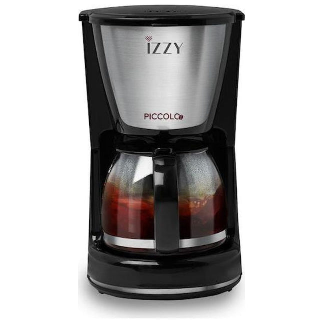 IZZY PICCOLO Καφετιέρα Φίλτρου 650W 0.75L Γρήγορη Παρασκευή Καφέ με Anti-drip Τεχνολογία Μαύρο