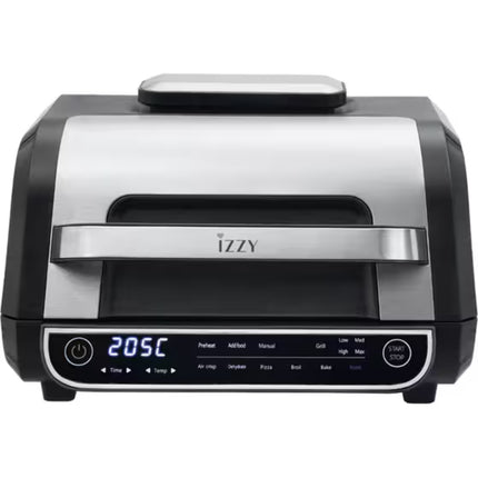 IZZY Ψηφιακή Φριτέζα Αέρος & Grill 2 σε 1 7L 1700W με 8 Προγράμματα & Οθόνη Αφής IZ-8265, Inox