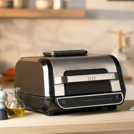 IZZY Ψηφιακή Φριτέζα Αέρος & Grill 2 σε 1 7L 1700W με 8 Προγράμματα & Οθόνη Αφής IZ-8265, Inox