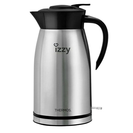 IZZY Thermos Βραστήρας Inox 1.5L 1800W με Θερμομονωτική Κανάτα