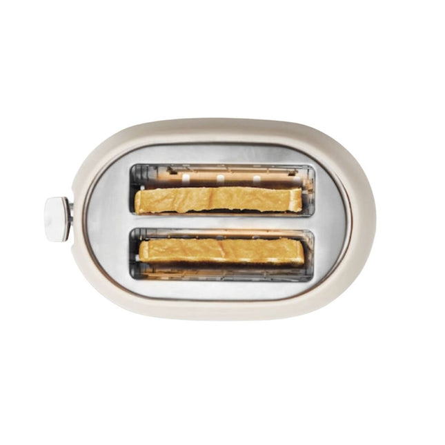 IZZY Vintage Φρυγανιέρα 850W 2 Θέσεων με 7 Επίπεδα Φρυγανίσματος Creme