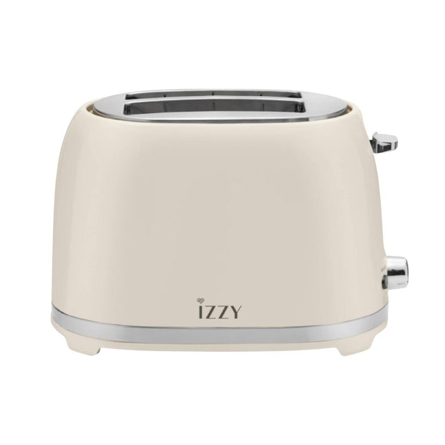 IZZY Vintage Φρυγανιέρα 850W 2 Θέσεων με 7 Επίπεδα Φρυγανίσματος Creme