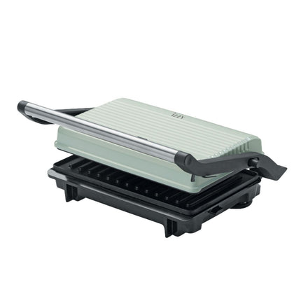 IZZY Vintage Σαντουιτσιέρα Panini 1000W με Άνοιγμα 180° για 2 Τοστ Πράσινο IZ-2025
