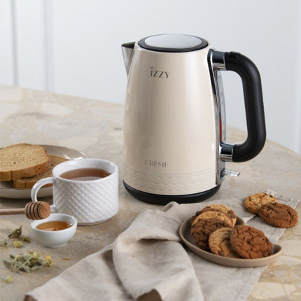 IZZY Βραστήρας 1.7L Creme 2200W Γρήγορο Βράσιμο με Κεραμική Κανάτα και Αυτόματη Παύση Λειτουργίας