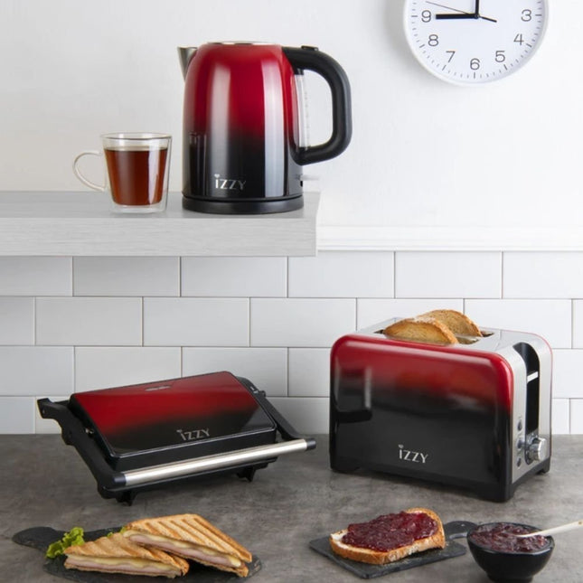 IZZY Βραστήρας 1.7Lt 2200W Ombre Red