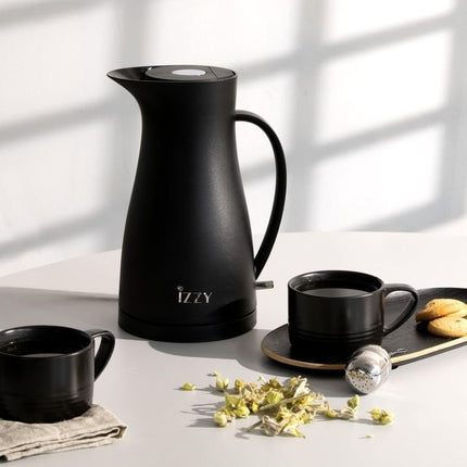 IZZY Βραστήρας Aria 1.2L με Ανοξείδωτη Καλυμμένη Αντίσταση και Αυτόματη Παύση Λειτουργίας Μαύρο