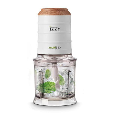 IZZY Wooden Πολυκόφτης 550W με Ξύλινη Αισθητική & 4πλο Μαχαίρι IZ-6906