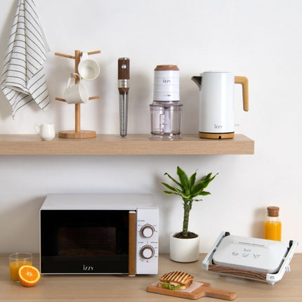 IZZY Wooden Πολυκόφτης 550W με Ξύλινη Αισθητική & 4πλο Μαχαίρι IZ-6906