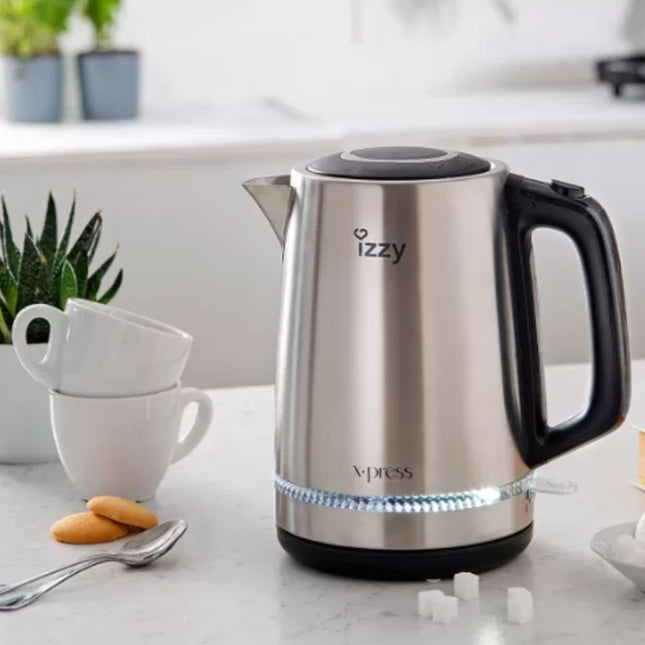 IZZY X-Press Βραστήρας Νερού 1.7L 2200W Ασημί