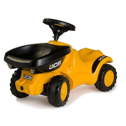 Παιδικό Όχημα JCB Rolly Minitrac Dumper με Κουβαδάκι Ανατροπής, Τιμόνι με Κόρνα & Αθόρυβα Ελαστικά!