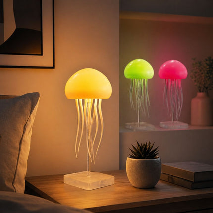 Jellyfish Επαναφορτιζόμενο LED Φωτιστικό Νυχτός RGB σε Σχήμα Μέδουσας και Αποσπώμενα Πλοκάμια