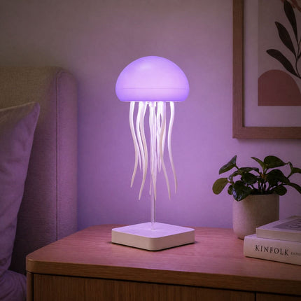 Jellyfish Επαναφορτιζόμενο LED Φωτιστικό Νυχτός RGB σε Σχήμα Μέδουσας και Αποσπώμενα Πλοκάμια