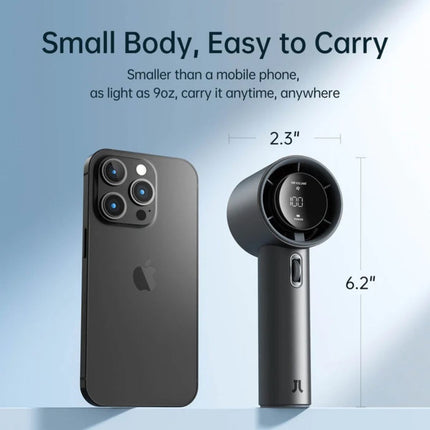 Jisulife Pro 1S Φορητός Προσωπικός Ανεμιστήρας με Οθόνη, Μοτέρ 15000 RPM & Μπαταρία 5000mAh Μαύρο