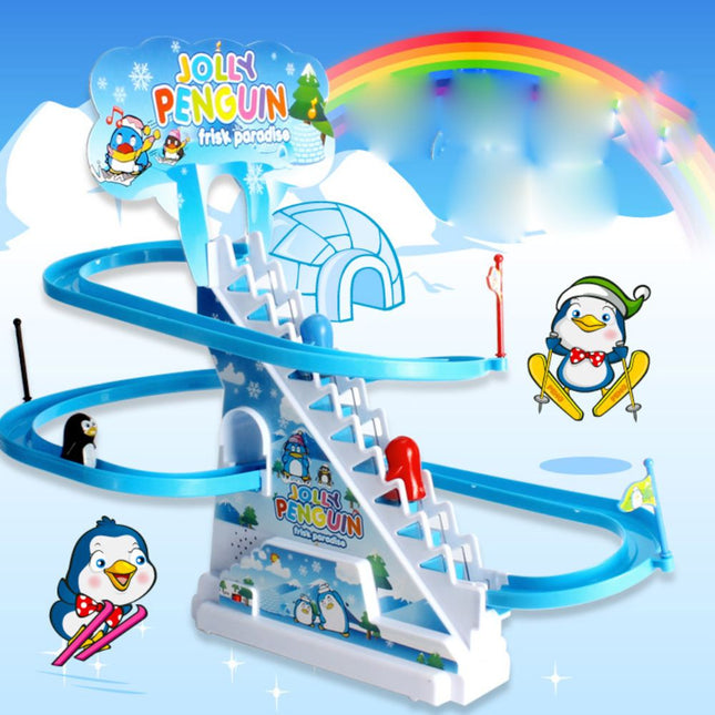 Jolly Penguin Frisk Paradise Ηλεκτρικό Παιχνίδι με Πιγκουίνους και Τσουλήθρα 3+ Ετών