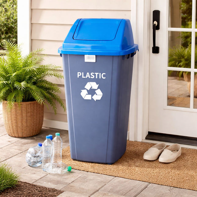 Κάδος Ανακύκλωσης 90L από Ανακυκλώσιμο Πλαστικό Μπλε