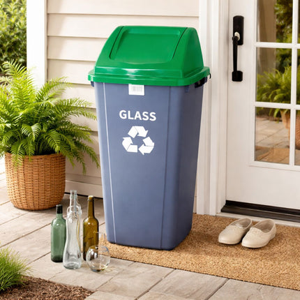 Κάδος Ανακύκλωσης 90L από Ανακυκλώσιμο Πλαστικό Πράσινο