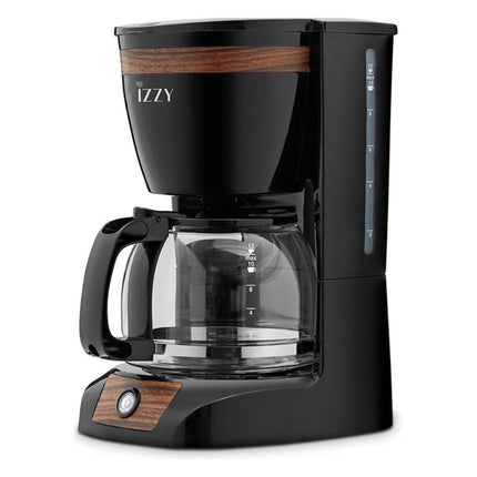 IZZY Καφετιέρα Φίλτρου 950W Wooden Μαύρο