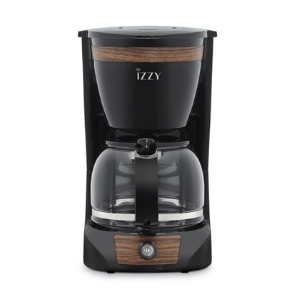 IZZY Καφετιέρα Φίλτρου 950W Wooden Μαύρο