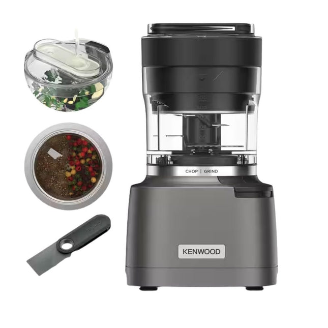Kenwood Duo Prep 2-σε-1 Πολυκόφτης & Μύλος 800W με QuadBlade & Μύλο Άλεσης, CHP80.000SI