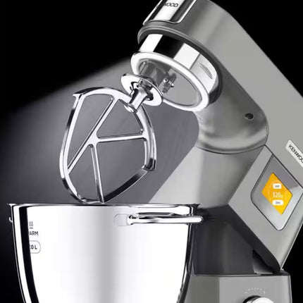 Kenwood Titanium Chef Patissier XL Premium Μίξερ Ζαχαροπλαστικής 1400W με Ζυγαριά Θερμαινόμενο Κάδο 7L & 2 Μπολ EasyWarm™ DuoBowl, KWL90.124SI