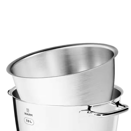 Kenwood Titanium Chef Patissier XL Premium Μίξερ Ζαχαροπλαστικής 1400W με Ζυγαριά Θερμαινόμενο Κάδο 7L & 2 Μπολ EasyWarm™ DuoBowl, KWL90.124SI