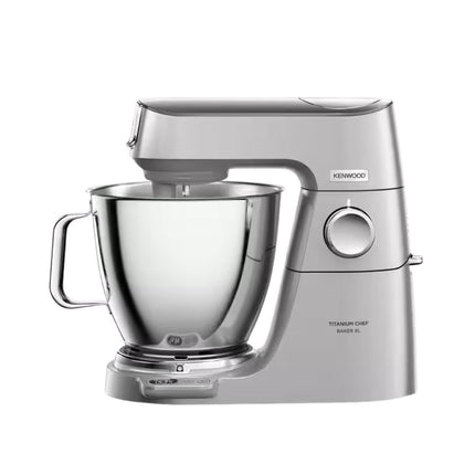 Kenwood Titanium Chef Baker XL Κουζινομηχανή 1200W 7L με Ζυγαριά Ακριβείας KVL85.704SI Ασημί