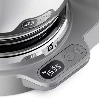 Kenwood Titanium Chef Baker XL Κουζινομηχανή 1200W 7L με Ζυγαριά Ακριβείας KVL85.704SI Ασημί